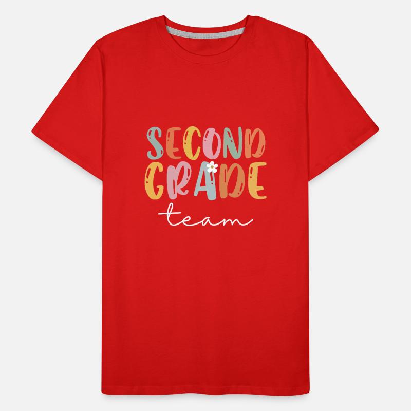 Team Second Grade Tribe Second Grade Teacher Männer Premium Bio T-Shirt