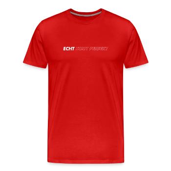 Real instead of perfect - Men's Premium Organic T-Shirt - red - Front - Damien (186cm)