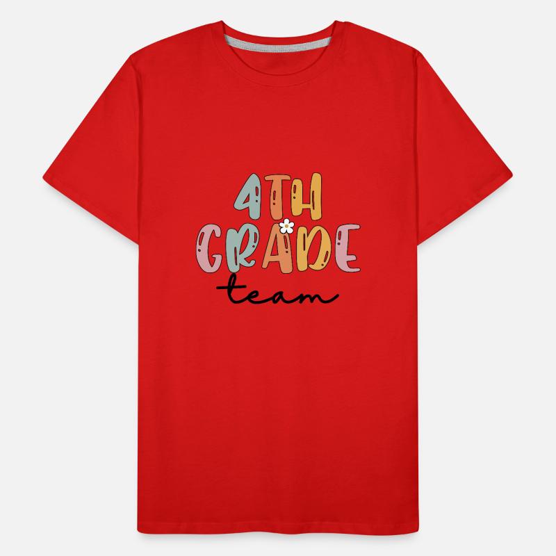 Équipe 4e année comme 4e année Escouade école élémentaire T-shirt bio Premium Homme