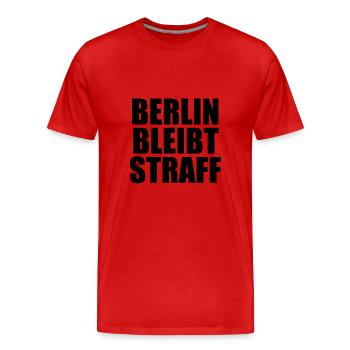 Berlin Souvenir Touristen Hauptstadt Metropole BLN - Männer Premium Bio T-Shirt - Rot - Vorne - Damien (186cm)