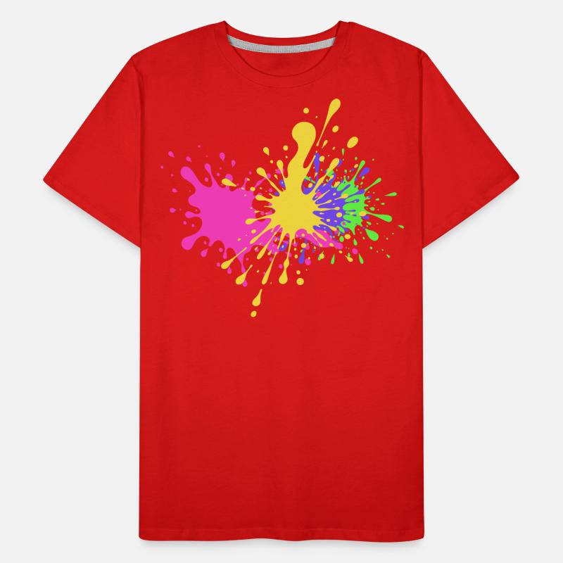 Colorful Blobs Gift Idea Skater Men's Premium Organic T-Shirt