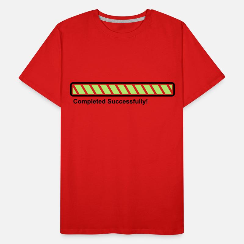 Progress Bar - 100% loaded - finished! Men's Premium Organic T-Shirt