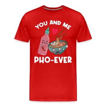 Pho-Ever Pho Pun Cuisine vietnamienne - T-shirt bio Premium Homme - rouge - Devant - Damien (186cm)