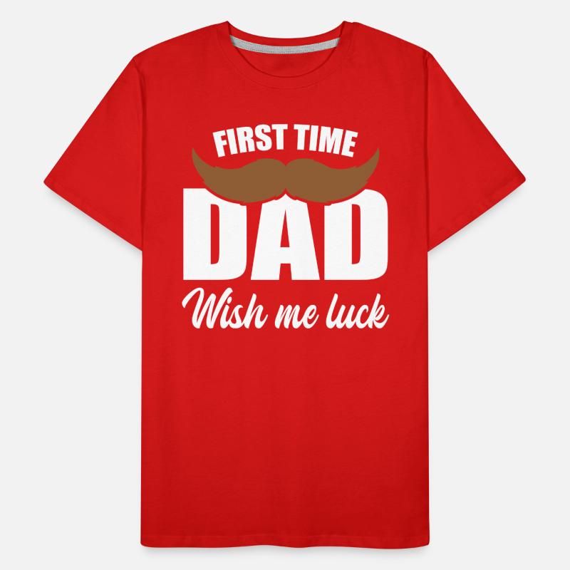 Werdender Papa Bart Vater Vaterschaft Geschenk Männer Premium Bio T-Shirt