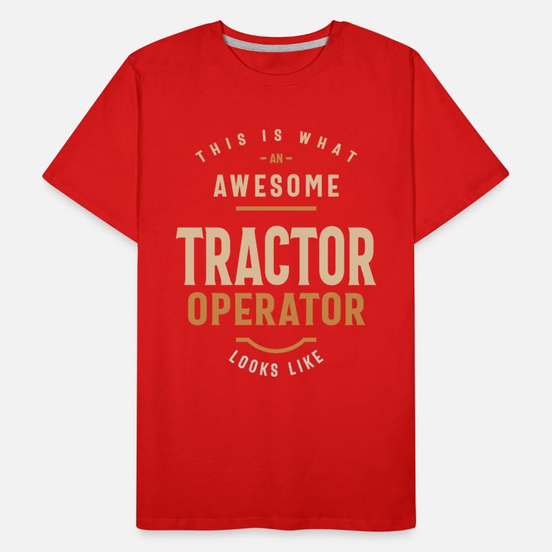 Tractor Operator Men's Premium Organic T-Shirt