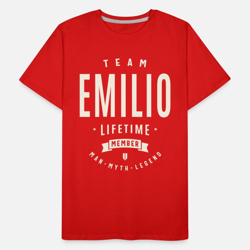 Team Emilio Lebenslanges Mitglied Männer Premium Bio T-Shirt