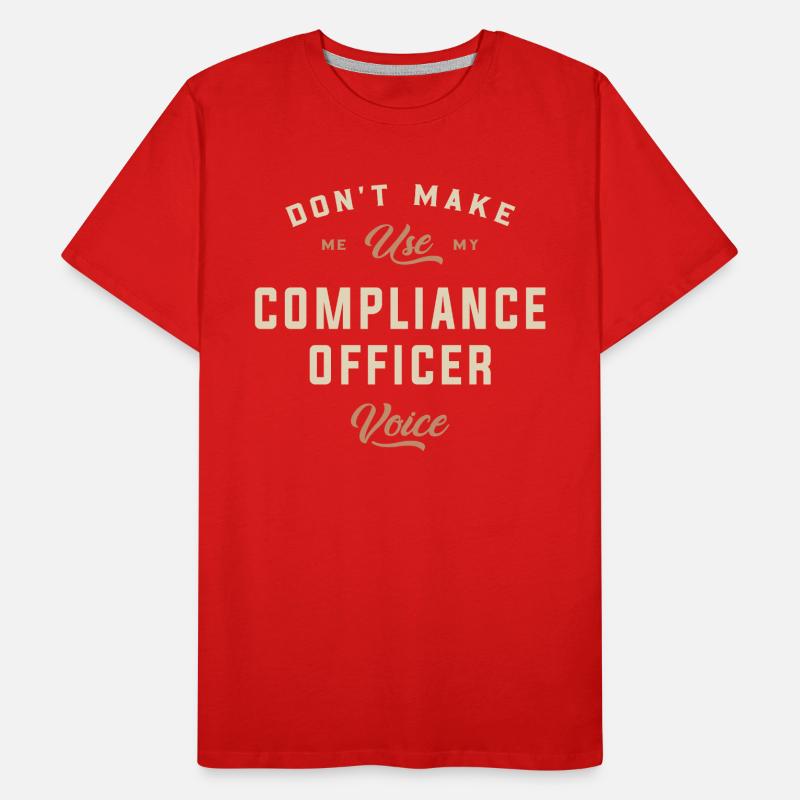Bold Compliance Officer Men's Premium Organic T-Shirt