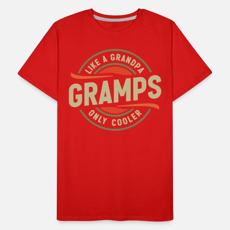 Gramps Comme un Papi Seulement plus cool Drôle Papi T-shirt bio Premium Homme