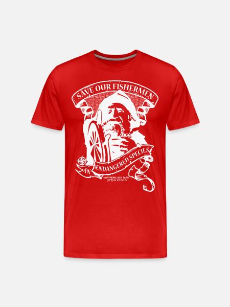 Fishermen WH - Männer Premium Bio T-Shirt - Rot