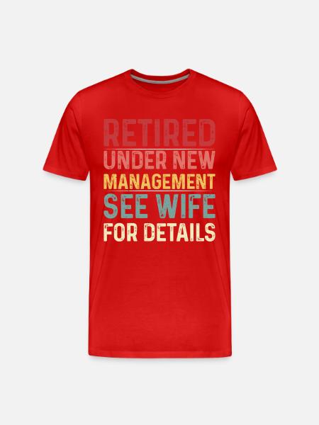Comptable Retraite en chiffres Pension - T-shirt bio Premium Homme - rouge