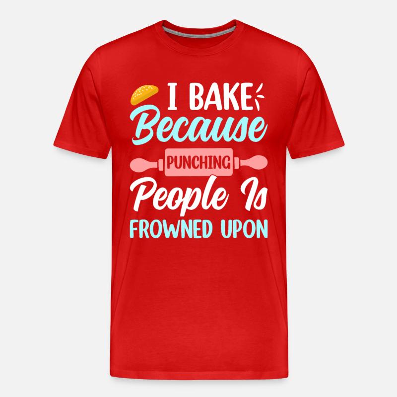 Cookie-Bäcker-Genuss Hobbybäcker - Männer Premium Bio T-Shirt - Rot