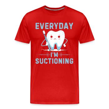 Cabinet dentaire dentaire - T-shirt bio Premium Homme - rouge - Devant - Damien (186cm)