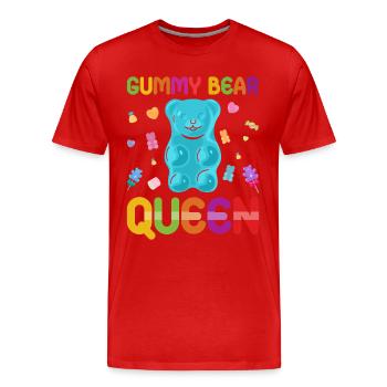 Gümmibär Reine des bonbons - T-shirt bio Premium Homme - rouge - Devant - Damien (186cm)