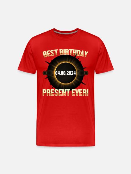 Éclipse solaire - Explorez l’obscurité - T-shirt bio Premium Homme - rouge