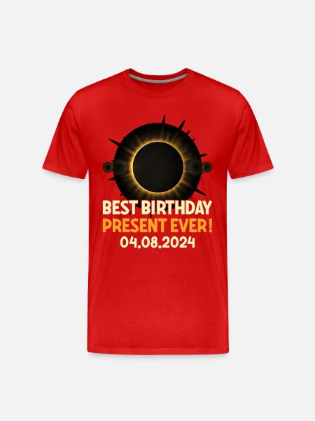 Éclipse solaire - Explorez l’obscurité - T-shirt bio Premium Homme - rouge