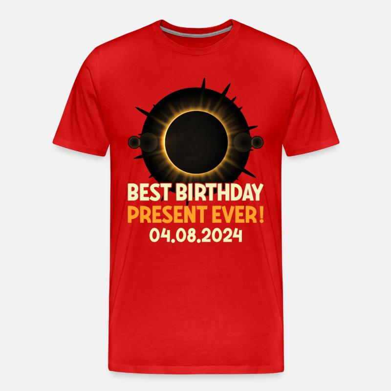 Éclipse solaire - Explorez l’obscurité - T-shirt bio Premium Homme - rouge