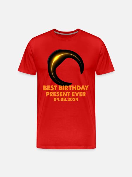 Éclipse solaire - Explorez l’obscurité - T-shirt bio Premium Homme - rouge