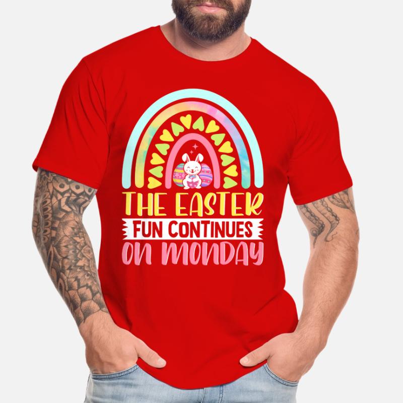 The fun continues on Easter Monday Easter time Easter Men's Premium Organic T-Shirt