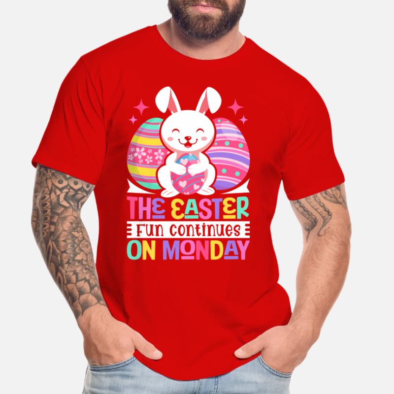 The fun continues Easter Monday Easter time Easter Men's Premium Organic T-Shirt