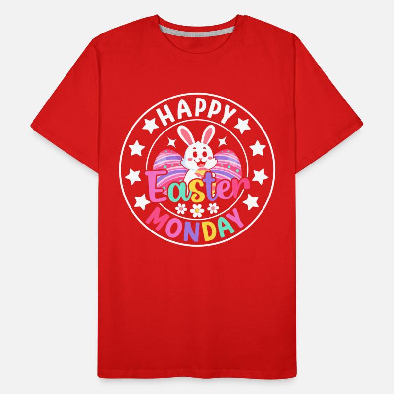 Happy Easter Monday! Easter Easter Eggs Easter Bunny Men's Premium Organic T-Shirt