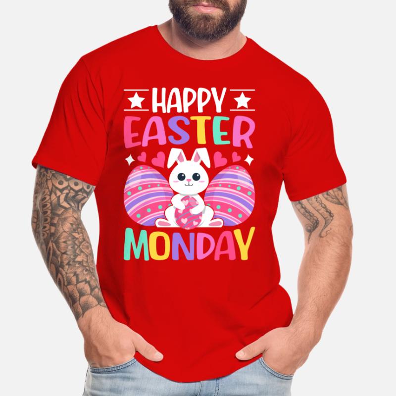 Happy Easter Monday! Easter Easter Eggs Easter Bunny Men's Premium Organic T-Shirt