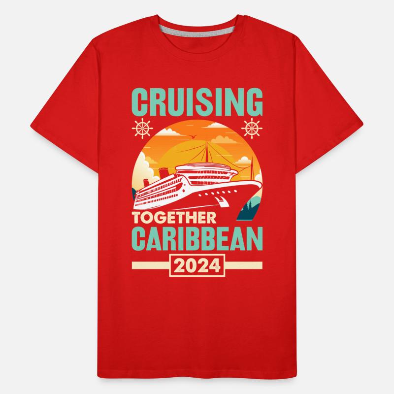 Croisière Command Vacances dans les Caraïbes 2024 T-shirt bio Premium Homme