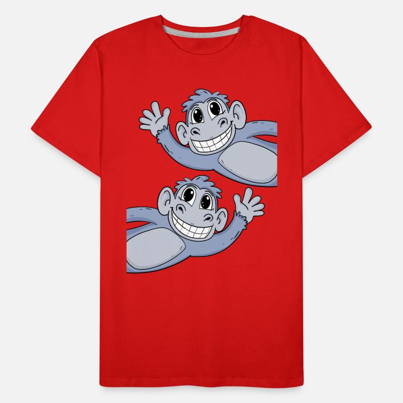 Monkey Monkeys Men's Premium Organic T-Shirt