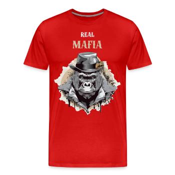 Die wahre Mafia - Männer Premium Bio T-Shirt - Rot - Vorne - Damien (186cm)