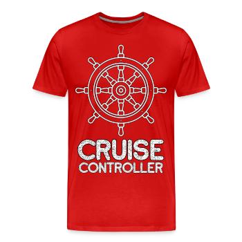 Tempomat | Wasser-Kommando - Männer Premium Bio T-Shirt - Rot - Vorne - Damien (186cm)