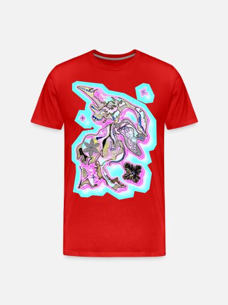 Points fog - Men's Premium Organic T-Shirt - red