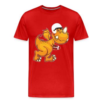 Football américain - T-shirt bio Premium Homme - rouge - Devant - Damien (186cm)