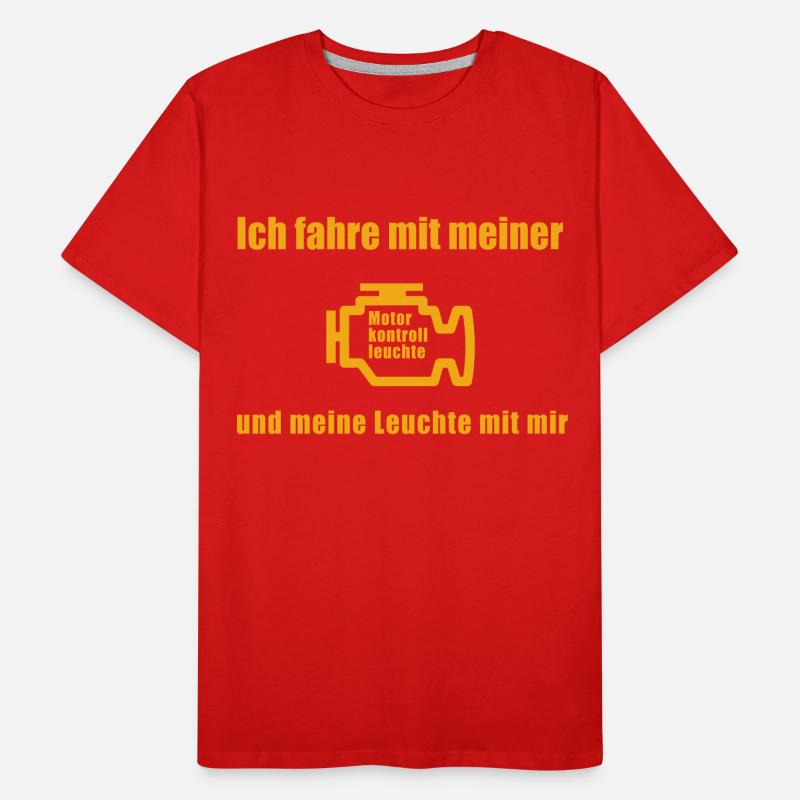 I drive with my engine indicator light Men's Premium Organic T-Shirt
