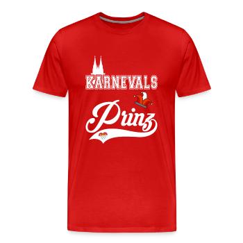 Karnevalsprinz Kölle Alaaf Köln Karneval - Männer Premium Bio T-Shirt - Rot - Vorne - Damien (186cm)
