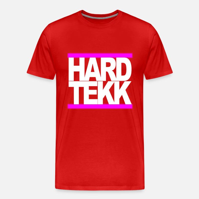 HARDTEKK - Männer Premium Bio T-Shirt - Rot