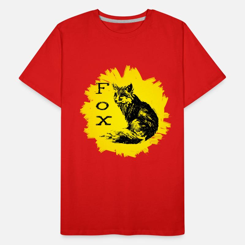 Fuchs Männer Premium Bio T-Shirt