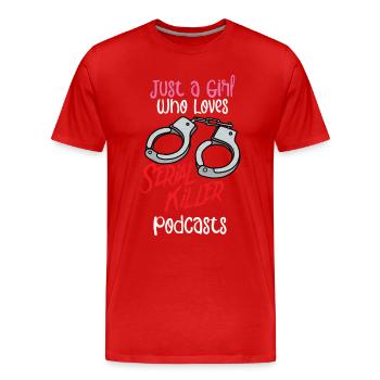 True Crime Murder Spy Crime Interest Gift Idea - Männer Premium Bio T-Shirt - Rot - Vorne - Damien (186cm)
