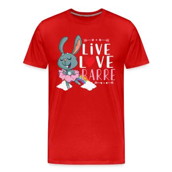 Ballet Ballerina Dance Dancer Dancing Ballet Gift - Männer Premium Bio T-Shirt - Rot - Vorne - Damien (186cm)