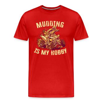 Quad Racing ATV Quad Bike Gift - Men's Premium Organic T-Shirt - red - Front - Damien (186cm)