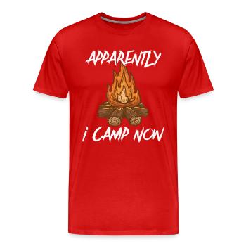 Scout Camping Outdoor Campfire Hiking Backpacking - Männer Premium Bio T-Shirt - Rot - Vorne - Damien (186cm)