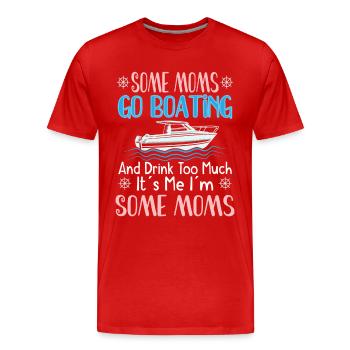 Bateau de navigation Capitaine Pontoon Sailor Cruising - T-shirt bio Premium Homme - rouge - Devant - Damien (186cm)