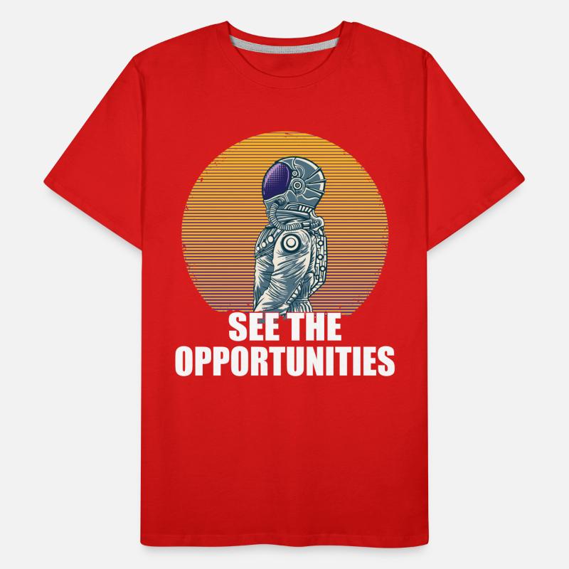 Astronaut Astronomy Solar System Space Kids Men's Premium Organic T-Shirt