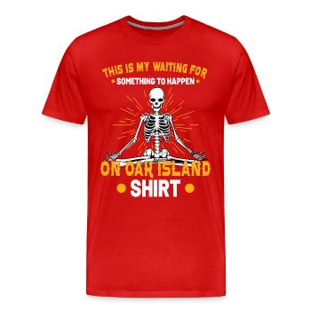 Oak Island Treasure Hunt Secret of Oak Island - Men's Premium Organic T-Shirt - red - Front - Damien (186cm)