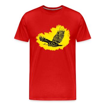 Aigle - T-shirt bio Premium Homme - rouge - Devant - Damien (186cm)