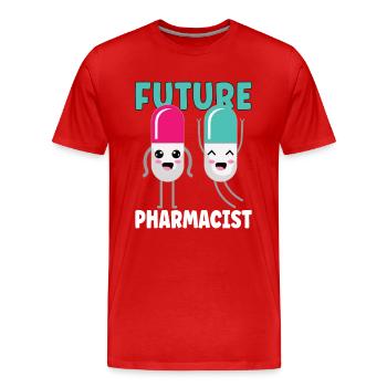 Lustige Apotheker-apotheken-techniker-apotheke - Männer Premium Bio T-Shirt - Rot - Vorne - Damien (186cm)