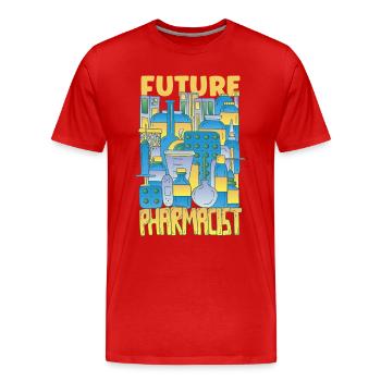 Lustige Apotheker-apotheken-techniker-apotheke - Männer Premium Bio T-Shirt - Rot - Vorne - Damien (186cm)
