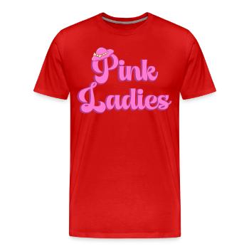 Graphique Pink Ladies - T-shirt bio Premium Homme - rouge - Devant - Damien (186cm)
