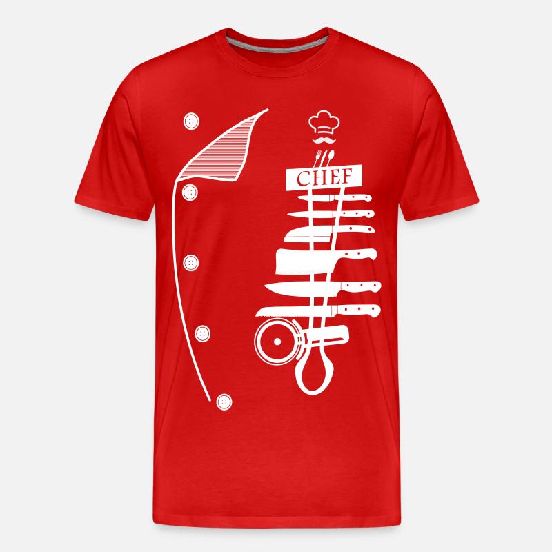 Koch - Männer Premium Bio T-Shirt - Rot