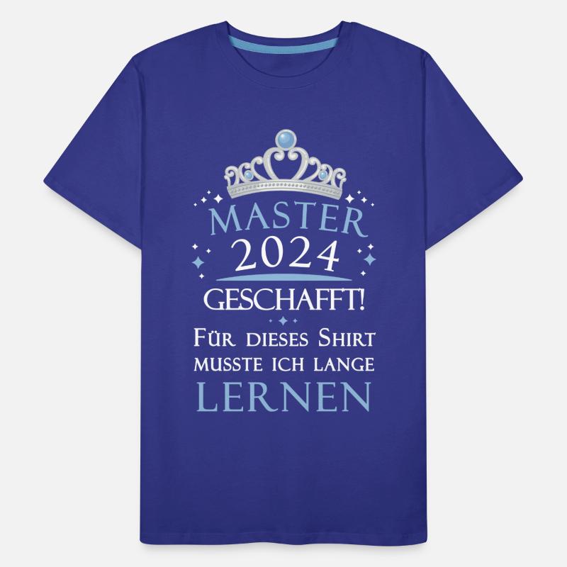 Master Masterabsolvent Masterabschluss Geschenk Männer Premium Bio T-Shirt