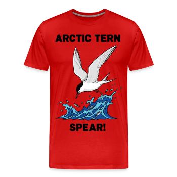 Arctic Tern Fishing Sea Spear Arctic Tern - Men's Premium Organic T-Shirt - red - Front - Damien (186cm)