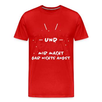Steinmetz Spruch Beruf Lustiges Steinmetz Geschenk - Männer Premium Bio T-Shirt - Rot - Vorne - Damien (186cm)
